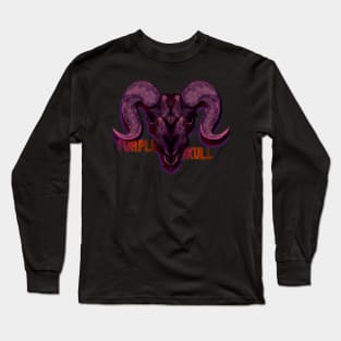 purple skull Long Sleeve T-Shirt